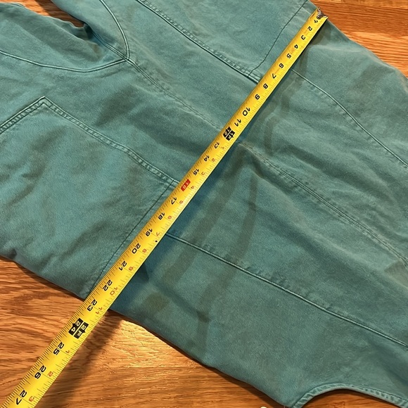 Free People High Roller Turquoise Denim Jumpsuit Size Large NWT - Picture 6 of 14